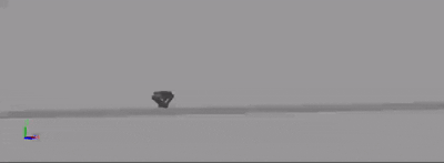 Bipedal wheel robot illustration